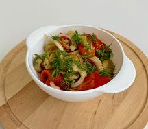 Салат из овощей гриль