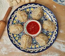 Манты с мясом и картофелем