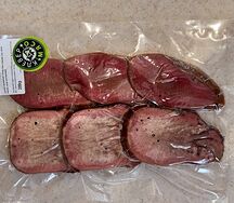 Язык мраморного бычка Black Angus в смокере
