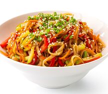 Лапша Удон с овощами