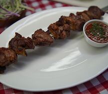 Шашлык из бараньей мякоти