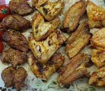 Микс шашлыков из курицы и свинины