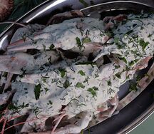 Раки в сметане по-сибирски, мелко-средний рак