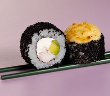 Запечённый с креветкой