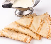Блинчики c соусом