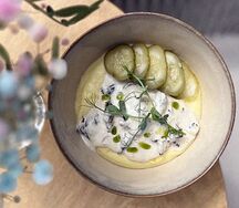 Бефстроганов с картофельным пюре