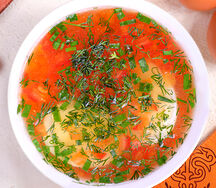 Суп Овощной на мясном бульоне