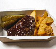 Бифштекс говяжий с картофельными дольками