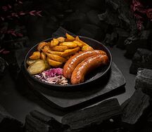 Рубленные колбаски с сыром