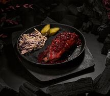 Ребрышки свиные с карамельно-пивным соусом