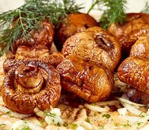 Грибы на мангале