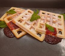 Бельгийские вафли с топпингами