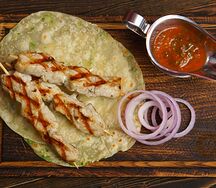 Шашлык из цыпленка с соусом барбекю