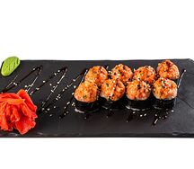 Запеченный с креветкой