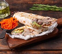 Шаурма с корейской морковью