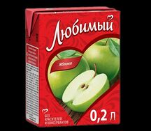 Сок Любимый яблоко
