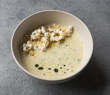 Кукурузный крем-суп с курицей