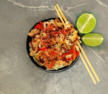 Лапша с курицей