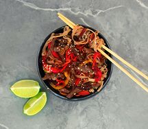 Гречневая лапша с говядиной