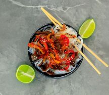 Фунчоза с говядиной