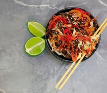 Лапша с говядиной