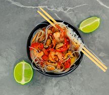 Фунчоза с морепродуктами