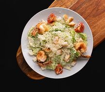 Салат Цезарь с креветками