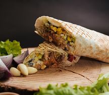 Мексиканская шаурма со свининой
