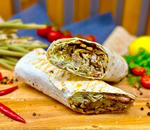 Шаурма с курицей Жюльен