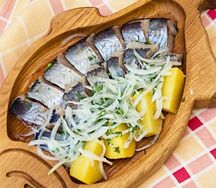 Селёдочка по-русски с картофелем