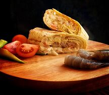 Шаурма Цезарь с креветкой