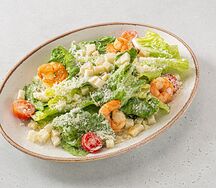 Салат Цезарь с креветками