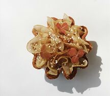 Vegan сезонный тарт с грушей