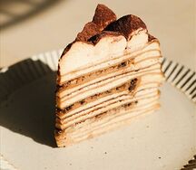 Блинный торт тирамису