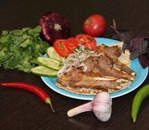 Шашлык из бараньей корейки