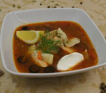 Рыбная солянка