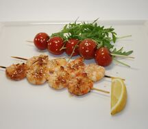 Шашлычок из креветок по-азиатски