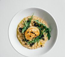 Веганское ризотто со спаржей