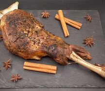 Баранья нога из печи