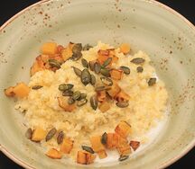 Пшенная каша с тыквой и мёдом