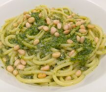 Спагетти с аутентичным песто