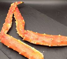 Фаланги камчатского краба на гриле