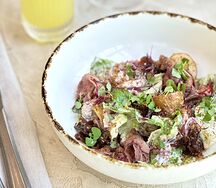 Салат с ростбифом 