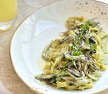 Спагетти с рапанами