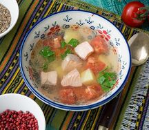 Уха царская из семги