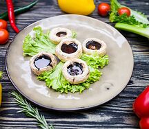 Грибы на углях