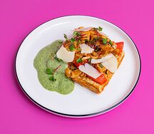 Кукурузная вафля с курицей