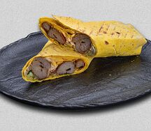 Сырная шаверма со свининой