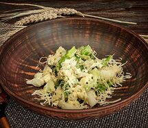 Брокколи и цветная капуста с яйцом и сыром