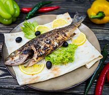 Форель на углях